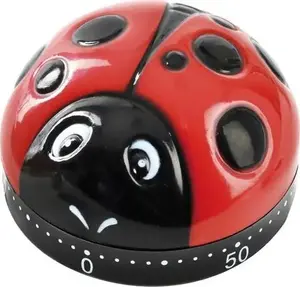 Mechanical kitchen timer ORION model 152835 — red, manual countdown timer