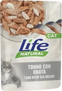Кошачий влажный корм Life Pet Care LIFE CAT пауч 70 г — тунец и морской карась