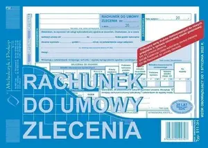 Michalczyk & Prokop Rachunek do umowy zlecenia A5 511-3H — preprinted invoice form A5