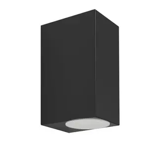 Griestu/sienas prožektors EGLO JABAGA GU10 LED, GU10 pamatne, 800 lm, IP44, II klase, melns