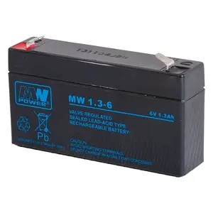Sealed Lead Acid UPS Battery MPL Power MW 1.3-6, 6 V 1.3 Ah, VRLA