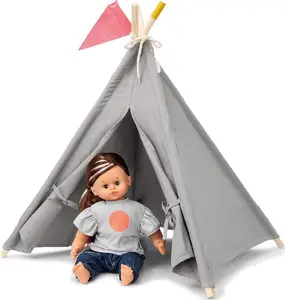 Leļļu telts MICKI Micki Tipi no Skrållan — rotaļu telts aksesuārs