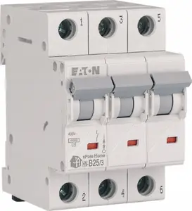 Circuit Breaker EATON xPole Home HN-B25/3 3-pole B curve 25 A 6 kA AC