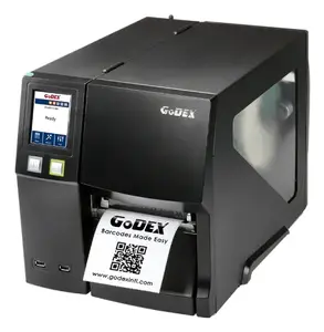 Принтер этикеток GoDEX ZX1200I+ — прямая термопечать/термотрансфер, 203x203 dpi, 254 мм/с, ширина 108 мм, ЖК-дисплей, проводной