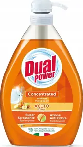 Средство для мытья посуды Dual Power Ocet Acetowy с яблочным уксусом 1 л