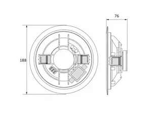 Iekarināms skaļrunis AVTEK CS 606 — AVTEK modelis CSK-610HA
