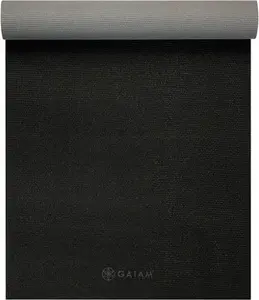 Yoga mat Gaiam Granite/Storm double-sided model 61956, non-slip surface, standard thickness