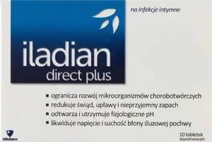 Vaginal tablets Iladian Direct Plus — Iladian — 10 tablets for relief of intimate infection symptoms