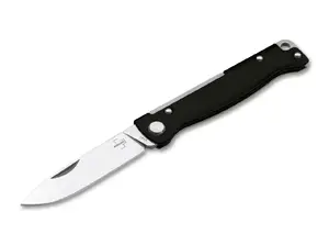 EDC knife boker Atlas Black — Slip joint, Drop point blade, Overall 16.4 cm, Blade 6.71 cm, 75.12 g