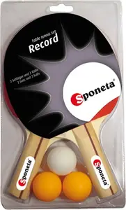 Galda tenisa komplekts Victoria Sport — 2 koka raketes + 3 bumbas (SPO199-201)