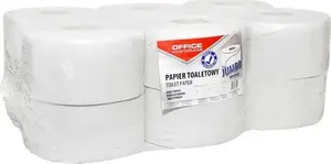 Toilet Paper office products Jumbo 1-ply 120 m, pack of 12, white