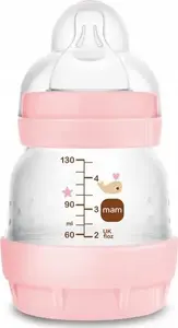 Bērnu pudelīte MAM BABY 1100 Perfect Start 130 ml – jūras dzīves dizains (meitenītei)