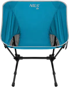 Salokāms ultralight krēsls Nils Extreme NC3320 — zils, pārnēsājams kempinga sēdeklis