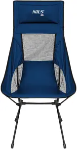 Saliekamais krēsls Nils Extreme NC3322 ultralight tumši zils, pārnēsājams kempinga sēdeklis