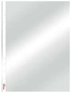 Document pocket ESSELTE Pocket Heavy Duty 105µ A4, transparent polypropylene, 210×297 mm