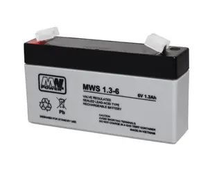 UPS battery MW Power MWS 1.3-6 — Sealed Lead Acid (VRLA), 6 V, 1.3 Ah, 310 g