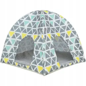 Trixie Sunny wigwam for guinea pig and dwarf rabbit 37×35×37 cm multi-color/grey