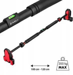 Pull-up Door Bar HMS DD301 with Triple Support — Adjustable Tension Mount for Home Pull-ups