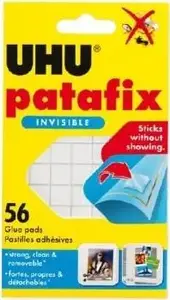 Līmēšanas masa Artequipment UHU MASA MOCUJĄCA PATAFIX caurspīdīga, 56 gab.