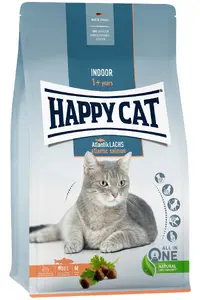 Корм для кошек happy cat Indoor Adult Atlantic Salmon — Взрослым, лосось, 4 кг