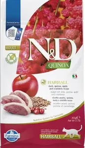 Сухой корм для кошек Triton FARMINA N&D Quinoa Hairball взрослым 300 г