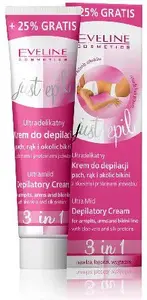 Depilācijas krēms Eveline Just Epil Ultradelikatny foršpadus, rokām un bikini zonai 3‑1 125 ml