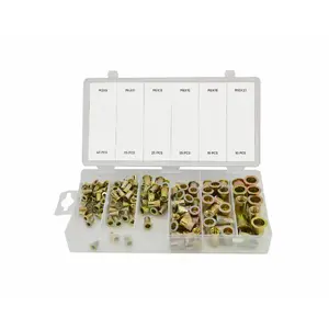 Riveter accessory set AWTools AW18450 — 150 pieces rivet assortment, pack weight 455 g