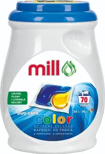 Капсулы для стирки Mill Duo Professional 70 шт — капсулы для цветного белья