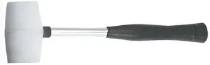 Rubber Mallet Top Tools 225 g with Steel Handle (02A310) - soft striking head for gentle assembly