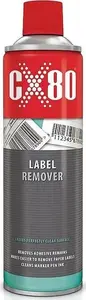 Label remover spray CX80 CX80 Label Remover Spray 500ml — adhesive and residue solvent for stickers and labels
