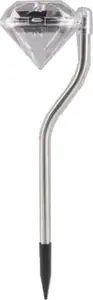 Solar garden lamp Volteno VO0652 — diamond design, solar-powered outdoor lighting