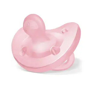 Соска CHICCO Ultra Soft анатомическая из силикона, розовая, 2 шт, ширина 112 мм глубина 40 мм высота 130 мм