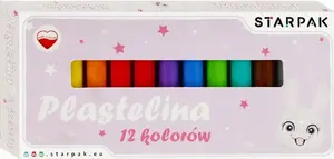 Modeling Clay Set STARPAK PLASTELINA — 12 colors, rabbit-themed pack