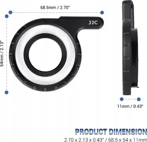 Ring Macro Light JJC for Olympus TG‑series (TG‑7/TG‑6/TG‑5/TG‑4/TG‑3/TG‑2) — Macro Ring Flash SB8587