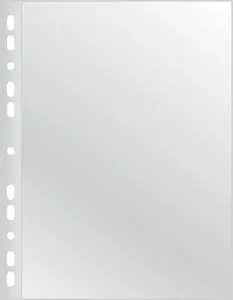Document Sleeves Q-Connect KF11188, A4 PP, 60 µm, widened spine, crystal, pack of 50