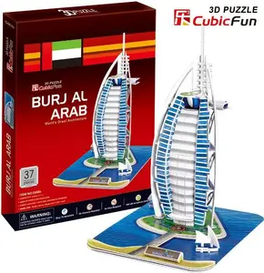 3D Puzzle Cubicfun Budynek Buraj Al. Arabia Model 01037 — cardboard construction set