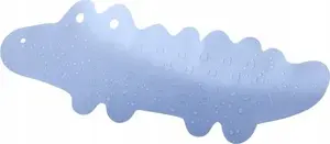 Non-slip bath mat Ikea BOCIOLAND BL148 — crocodile pattern, blue