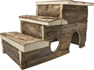 Wooden Pet House Panama Pet Domek pod schodami for Small Rodents 29×18×18 cm