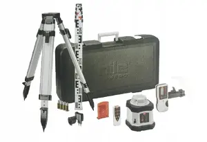 Rotary Laser Level PRO HILE D400 with Tripod and Grade Rod