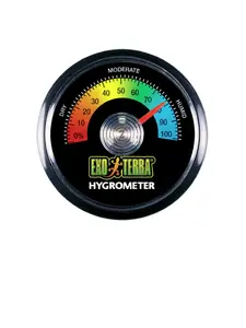 Hagen Exo Terra PT2466 hygrometer/psychrometer for terrarium, black, single unit
