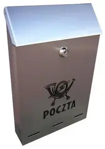 Mailbox no name Skrzynka na listy satyna A-4N — wall-mounted mail slot, model SKL A4N 595