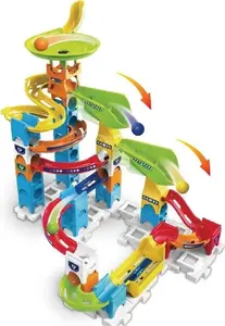 Marble Rush Double Drop Set by VTech — 47-piece marble run construction playset