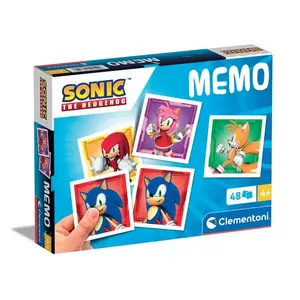Card Game Clementoni Memo Sonic — Memory Game for Children, Recommended Age 4+