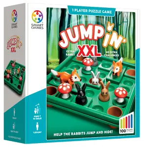 Настольная игра Iuvi SmartGames Jump'in XXL — логическая головоломка для 1 игрока, 7+, разноцветная