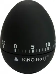 Kitchen Timer KingHoff KH-1620 – mechanical egg-shaped minute timer for cooking