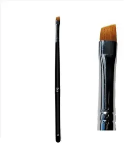 Eyebrow and Eyeliner Brush Ibra model 15, angled fine-tip brush for eyebrow shaping and precise eyeliner application