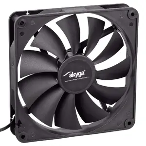 Akyga AW-14A-BK fan 140×25 mm, black, axial PC cooling fan