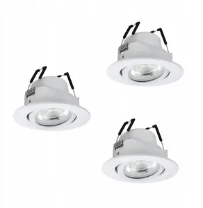 Recessed Ceiling Light Set EGLO SALICETO-Z Ø88 RGB/CCT 3x490 lm