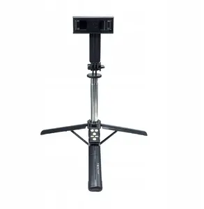 Selfie nūja-tripods Crong SST-100 Bluetooth — saliekama bezvadu nūja ar statīva funkciju
