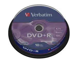 Blank DVD+R PLATINET VD1610+ 4.7 GB 16x 120 mm — pack of 10